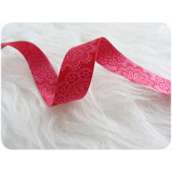 Webband SpitzenWerk  rot rosa